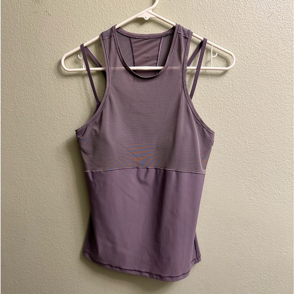 lululemon athletica Tops - Lululemon Lavender Built-In Bra Racerback Tank Top Size 6
